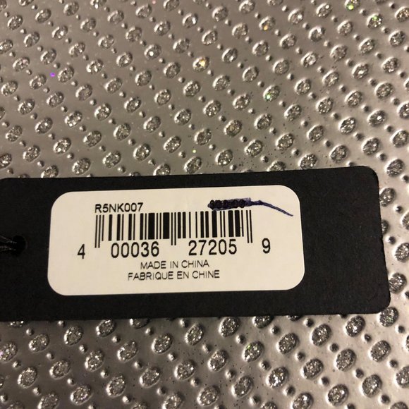 Armani Exchange  Silver Plated "Zipper" Lariat - Picture 6 of 6